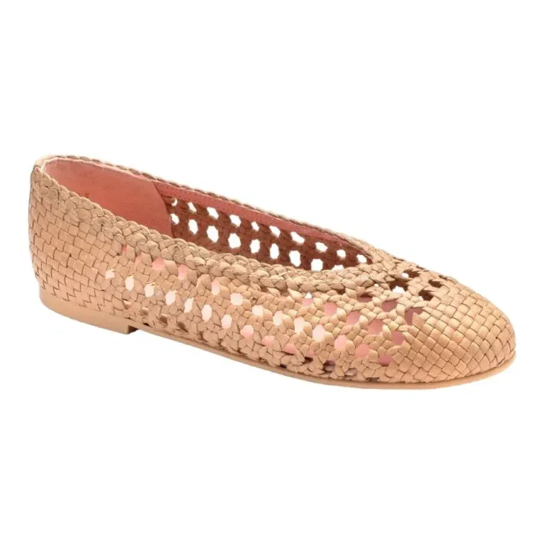 48828 - Pink Soft Leather Flats for Teen/Women by Pretty Ballerinas