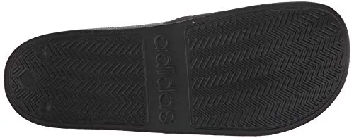 adidas Men's Adilette Shower Slides, Black/White/White, 13