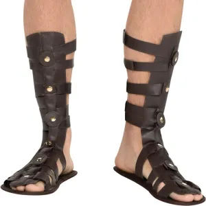 Adult Brown Roman Gladiator Sandals | 1 ct