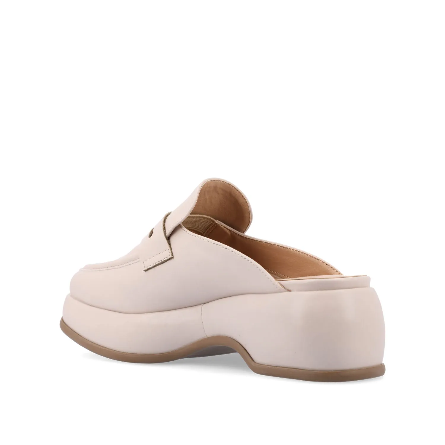 ANTONINA  MULED FLATS IN FAUX LEATHER