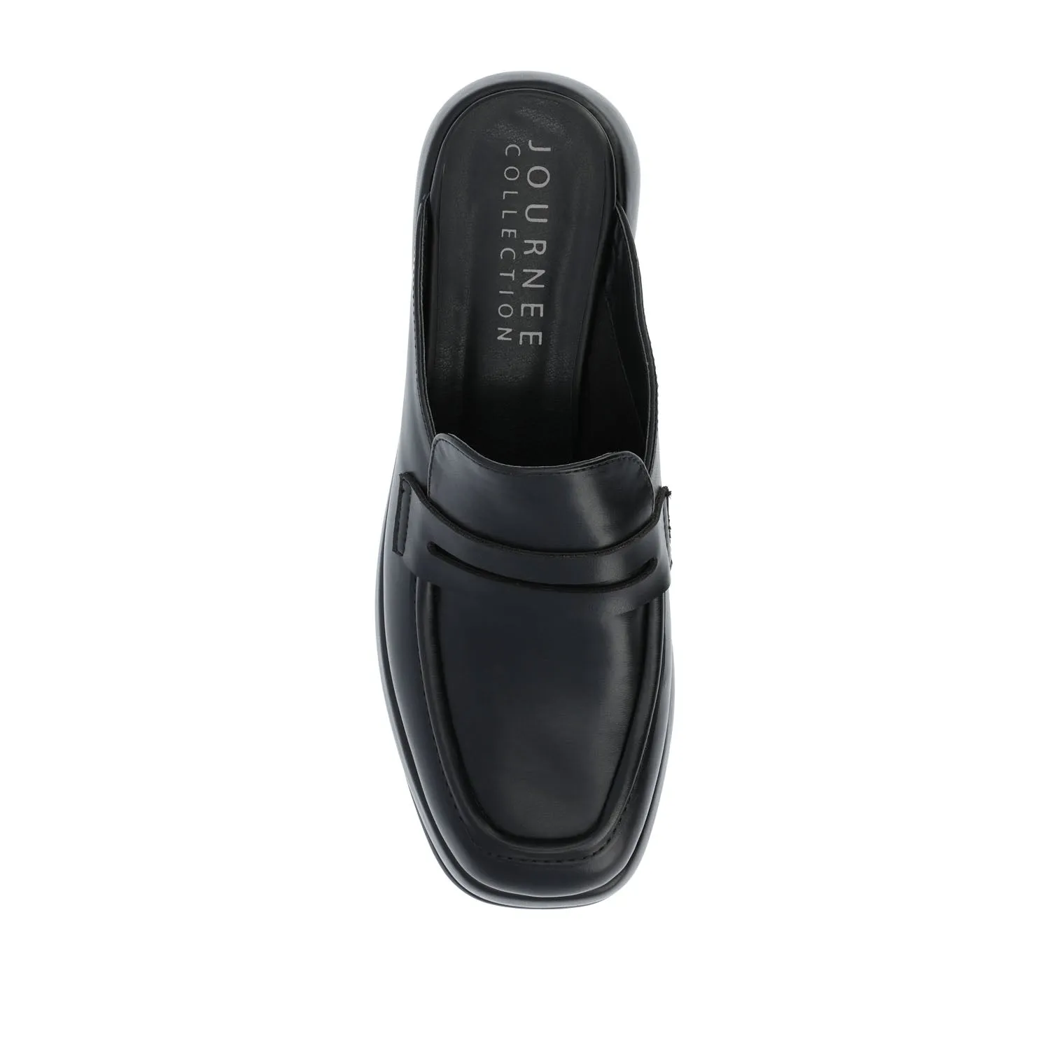 ANTONINA  MULED FLATS IN FAUX LEATHER