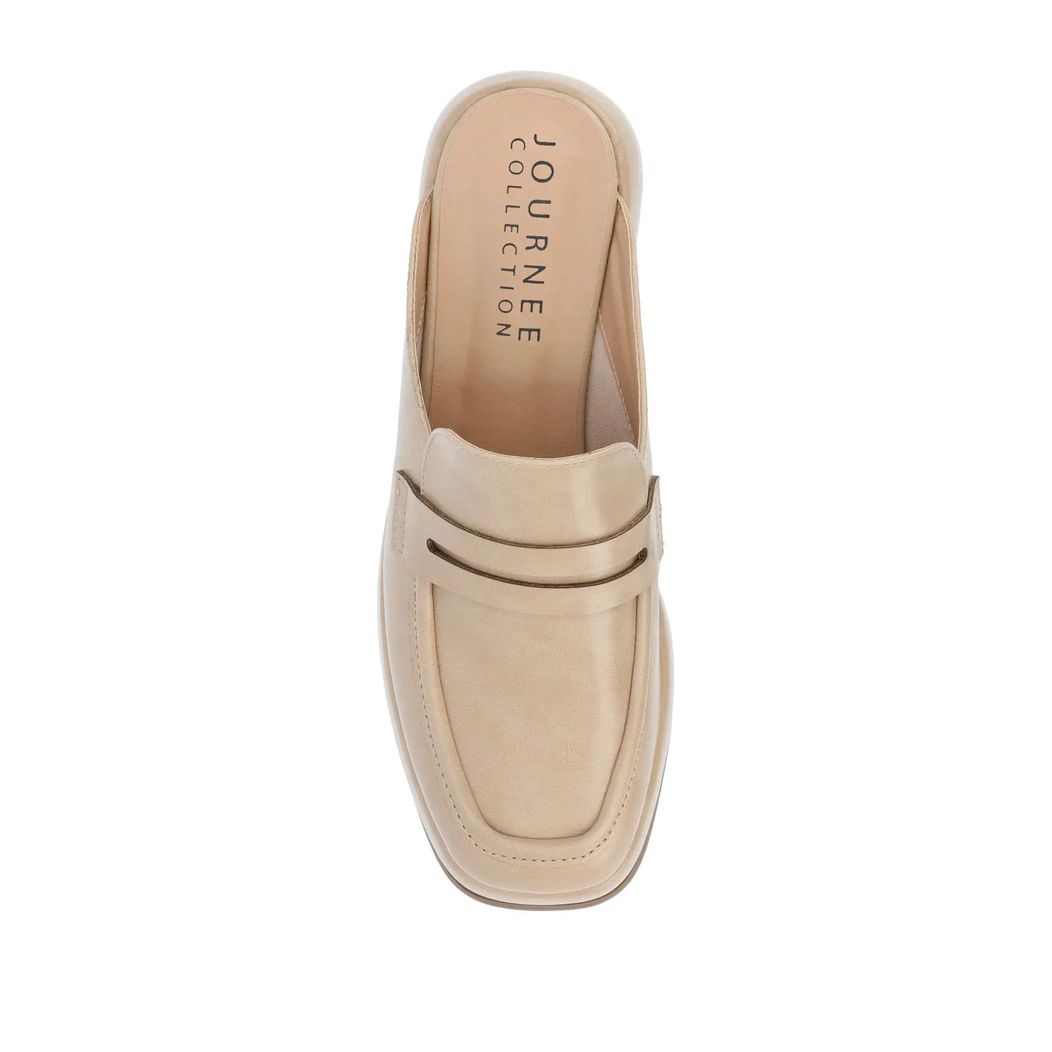 ANTONINA  MULED FLATS IN FAUX LEATHER