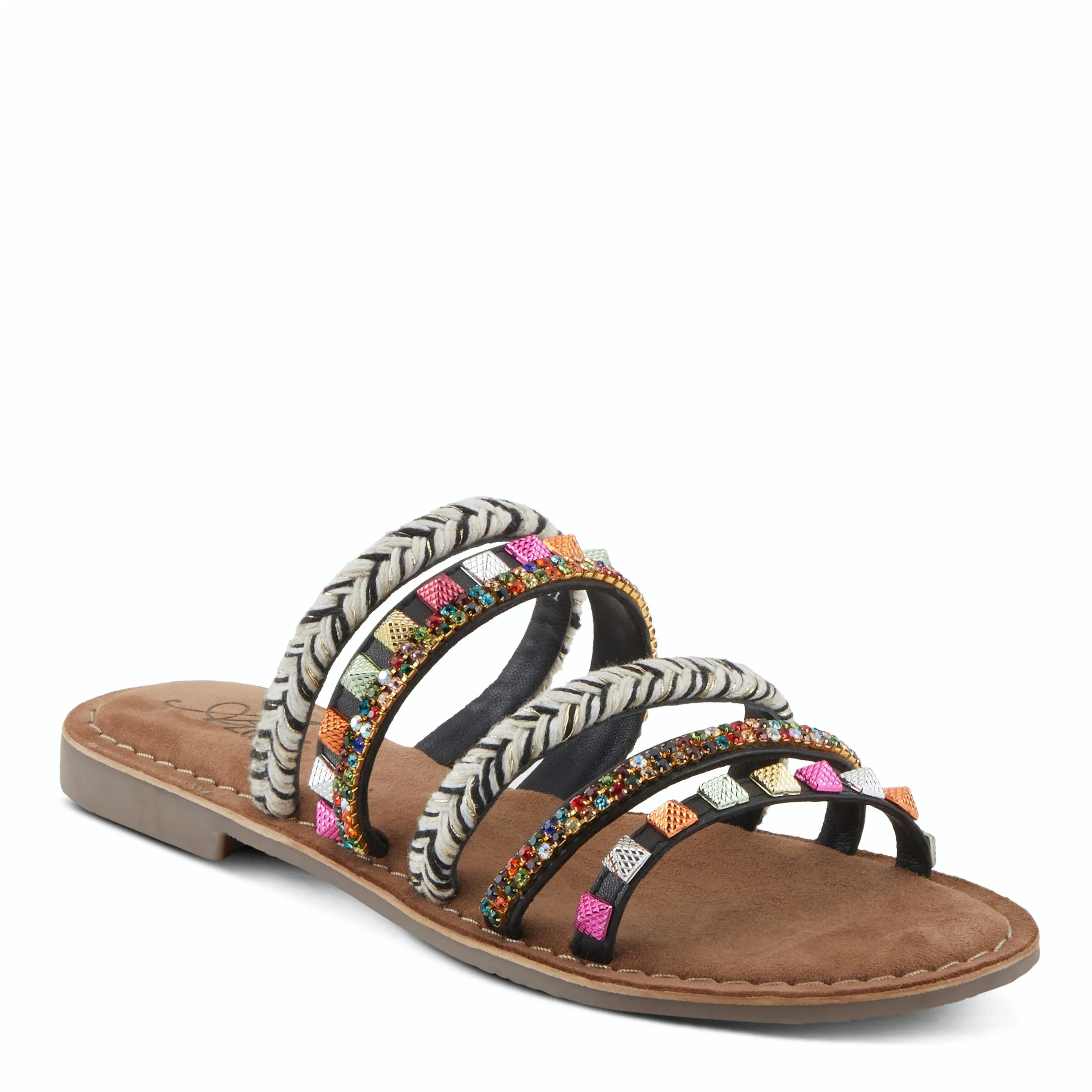 Azura Intoxicate Multi Straps Leather Sandal