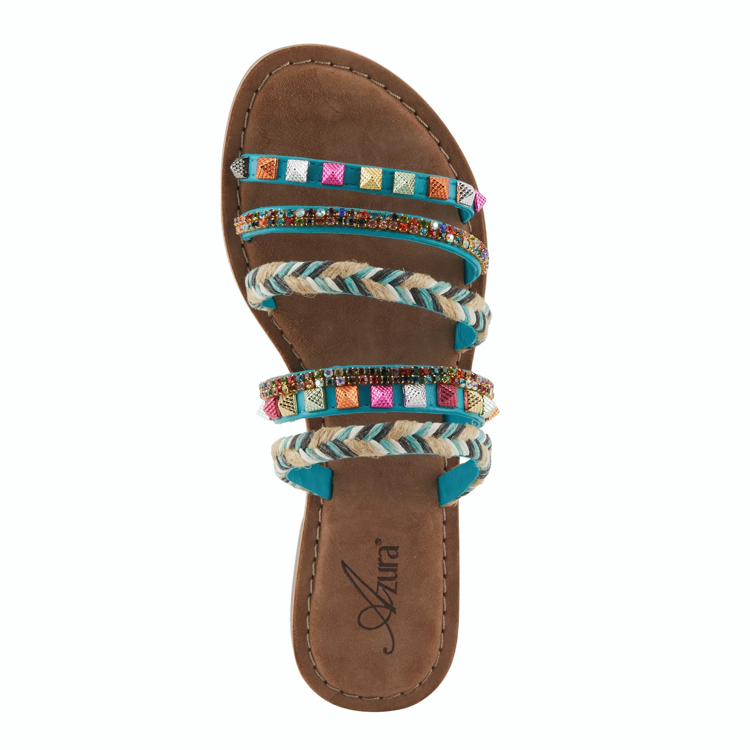 Azura Intoxicate Multi Straps Leather Sandal