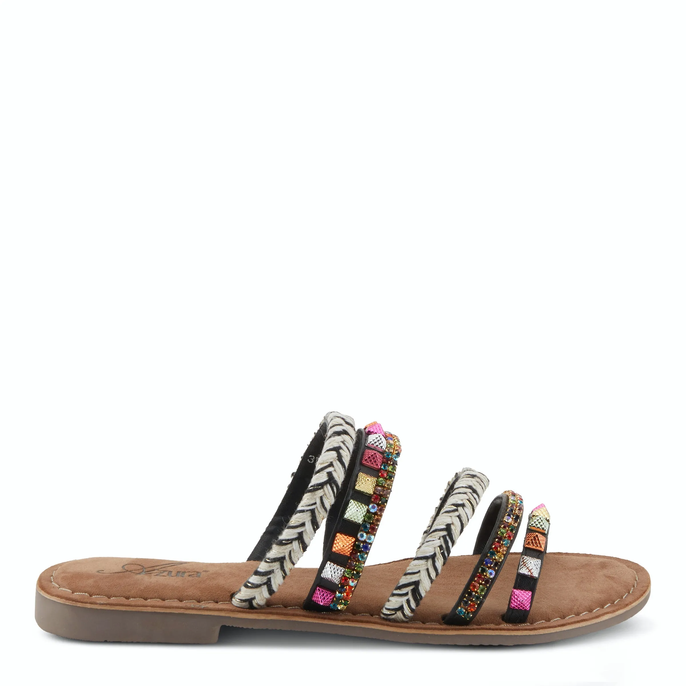 Azura Intoxicate Multi Straps Leather Sandal