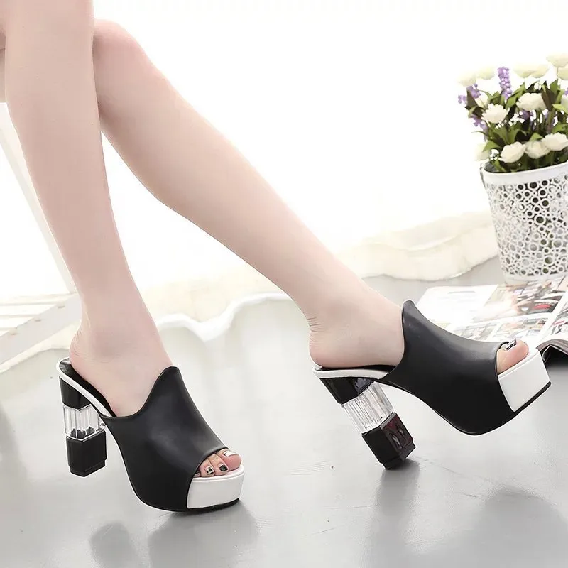 Block high heel platform sandals - Women's shoes