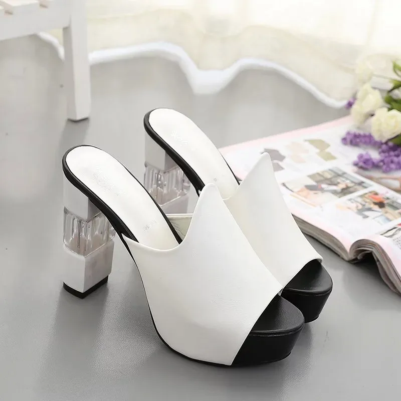 Block high heel platform sandals - Women's shoes