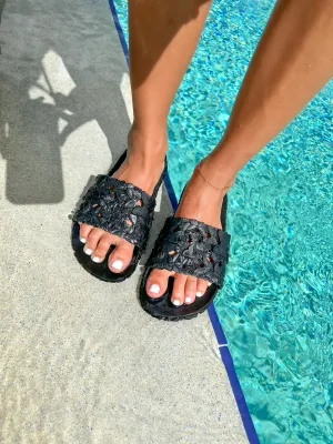 Butterfly Slides- Black