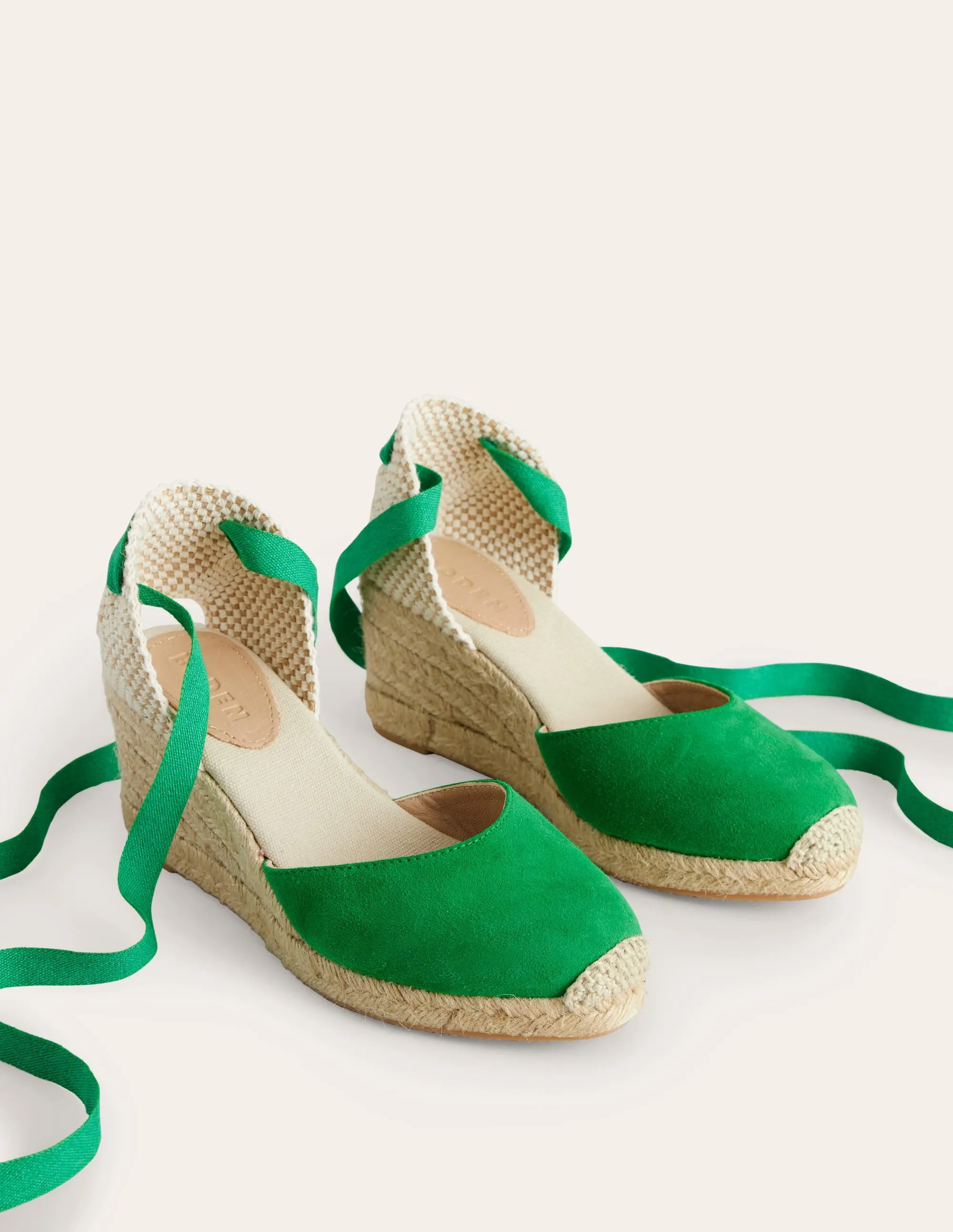 Cassie Espadrille Wedge-Sapling Green