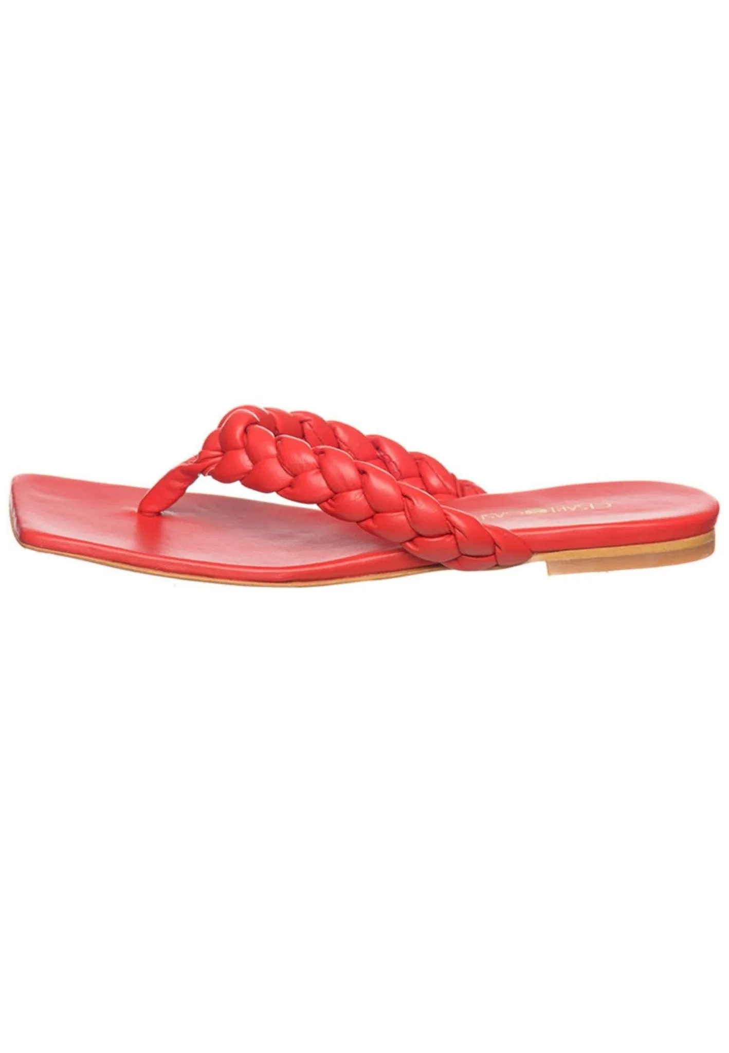 Chic Open Toe Sandals - Red