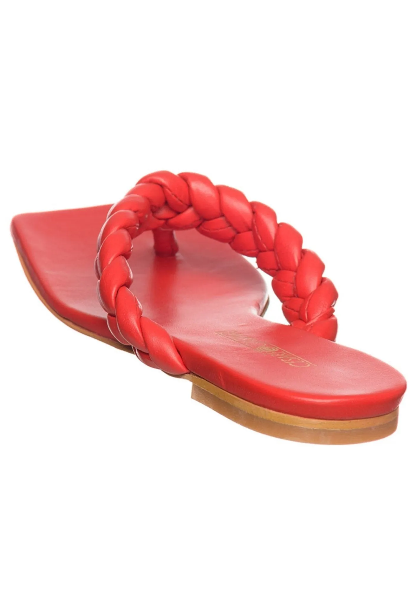 Chic Open Toe Sandals - Red