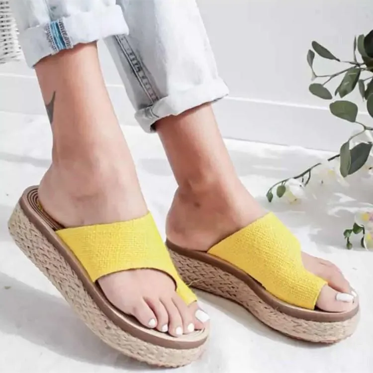 Chicvane Clip Toe Espadrille Shoes Wedge Sandals