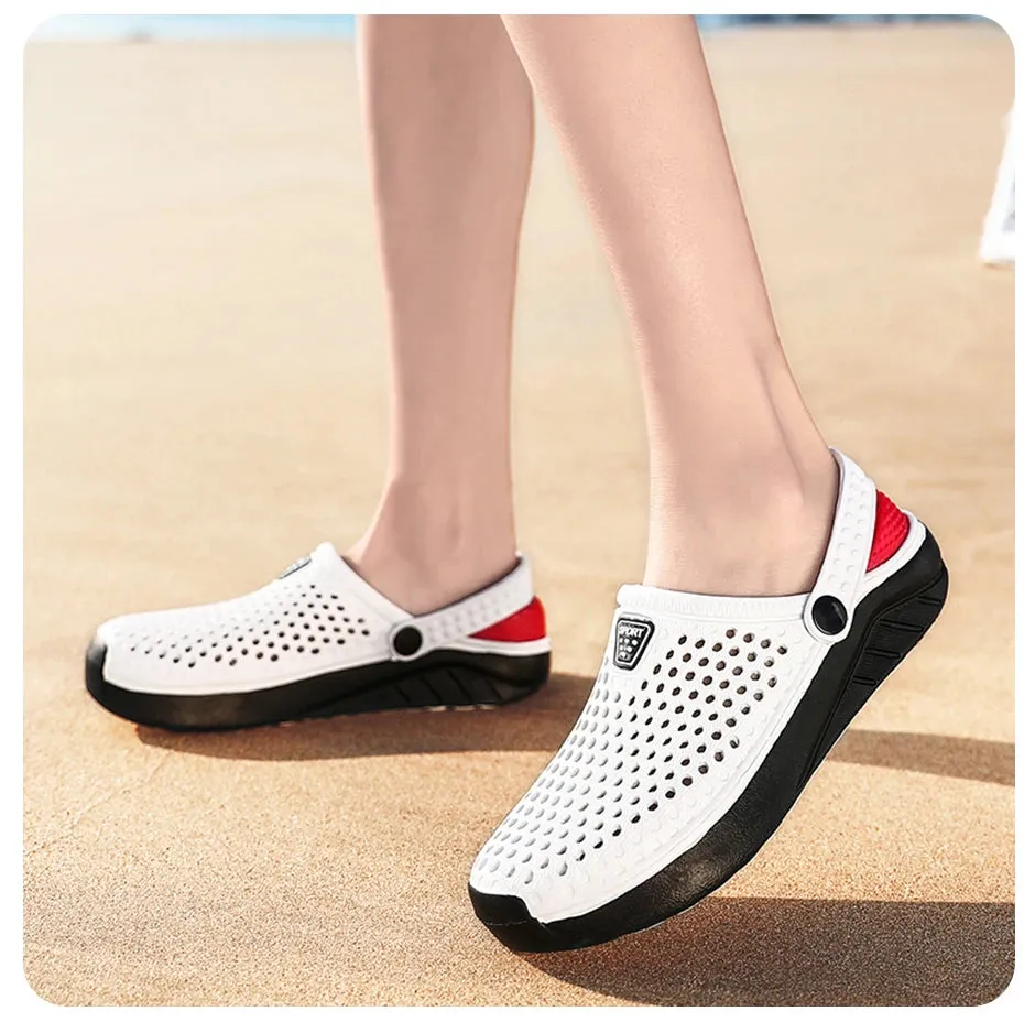 Croc Slippers Unisex Beach Sandals Anti Slip Thick Sole Summer Flip Flops