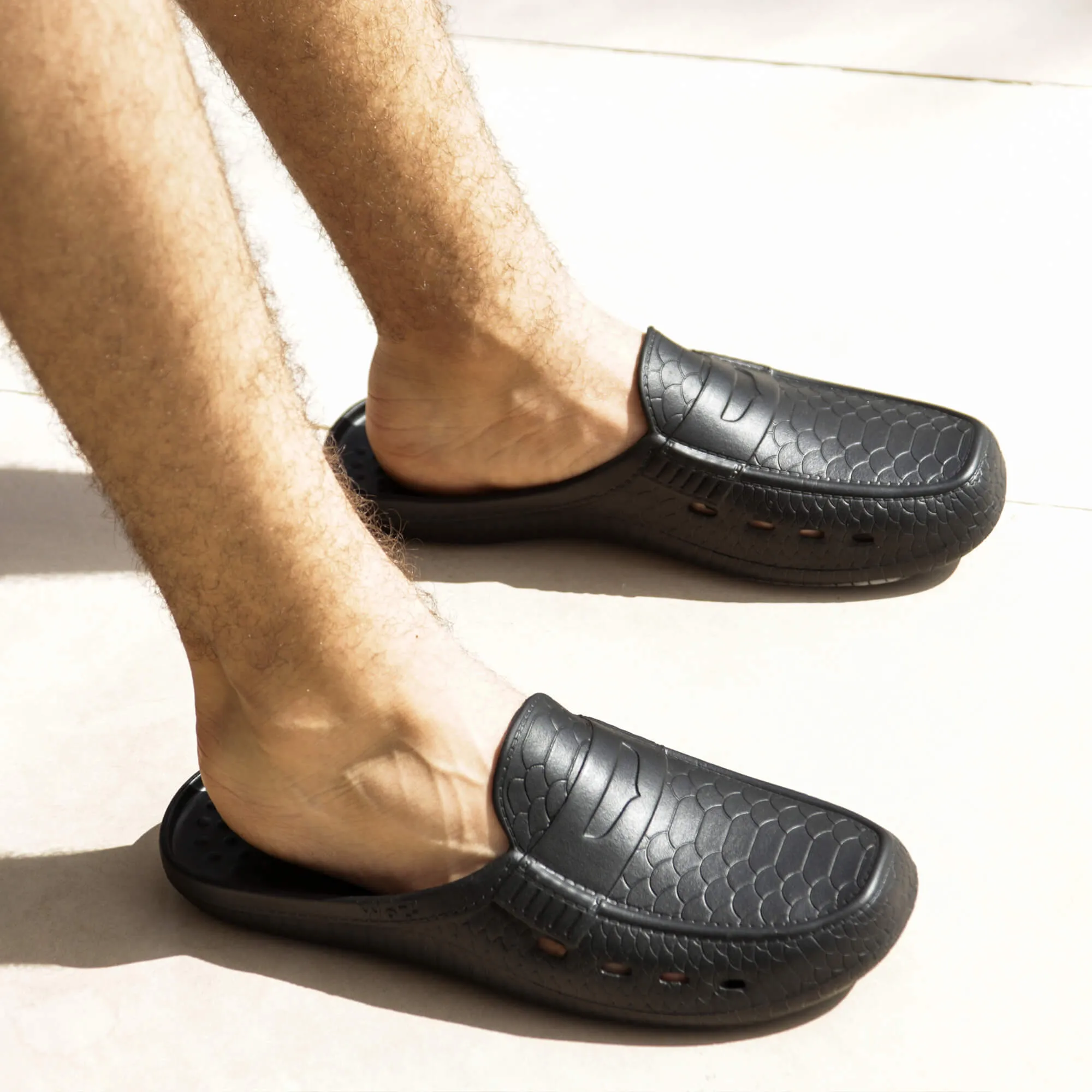 Dandy Black Slip Ons