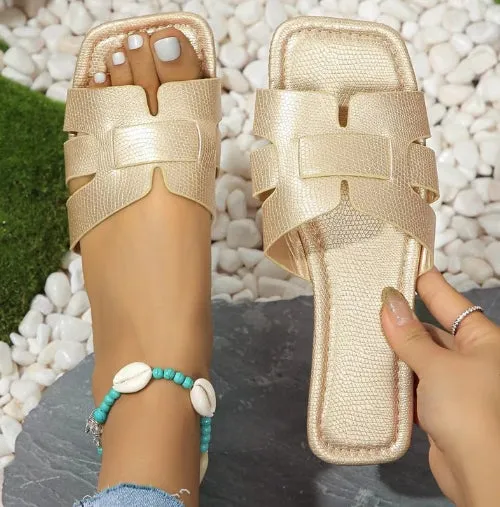 Elegant Beach Slides for Women