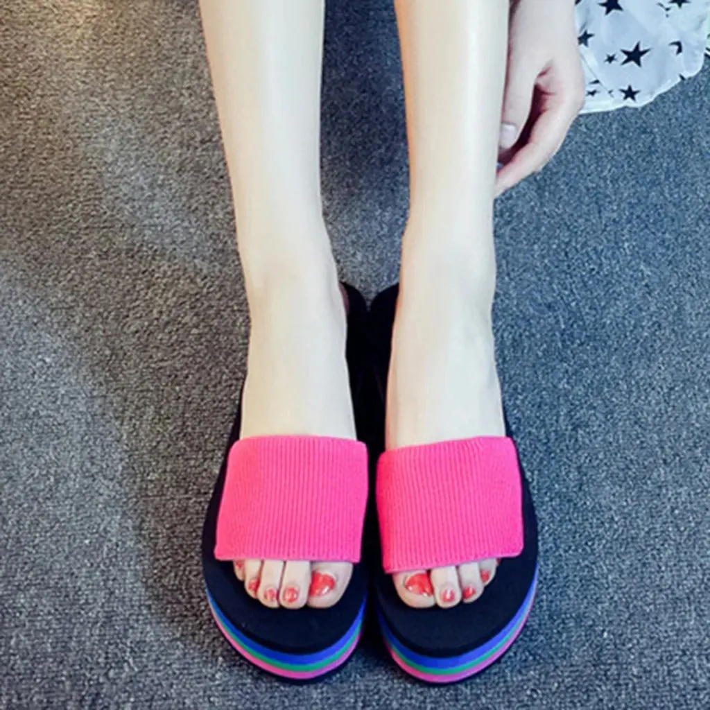 Elevated Open Toe Wedge Sandals for Women