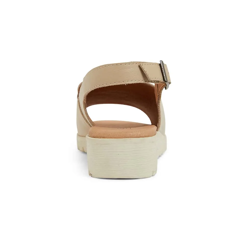 Gilmore Sandal in Nude Leather