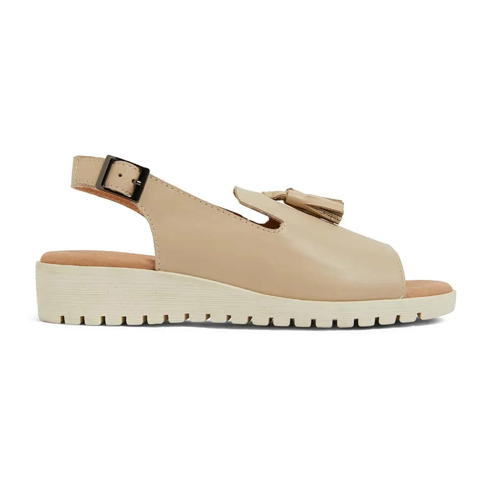 Gilmore Sandal in Nude Leather