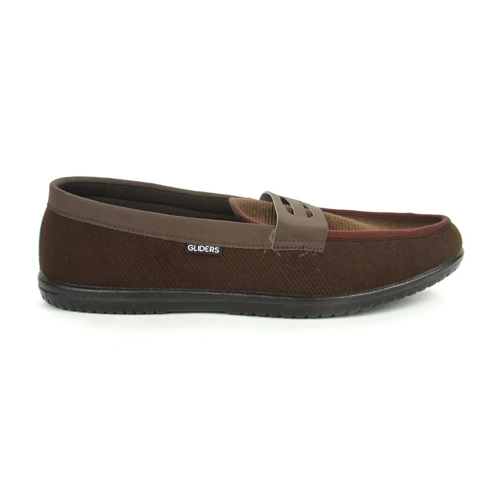 Gliders Brown Casual Slip on Shoes For Men EXCITOR By Liberty