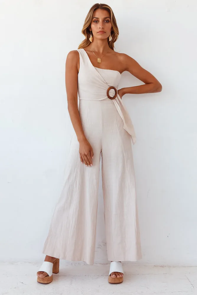 International Fling Jumpsuit Beige