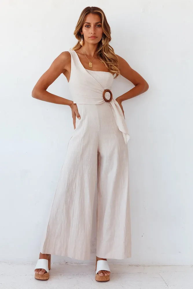 International Fling Jumpsuit Beige