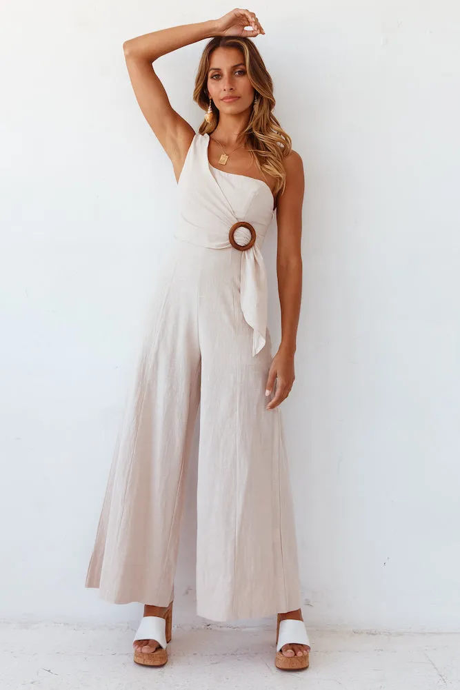 International Fling Jumpsuit Beige