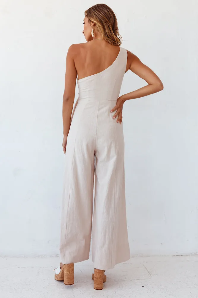 International Fling Jumpsuit Beige