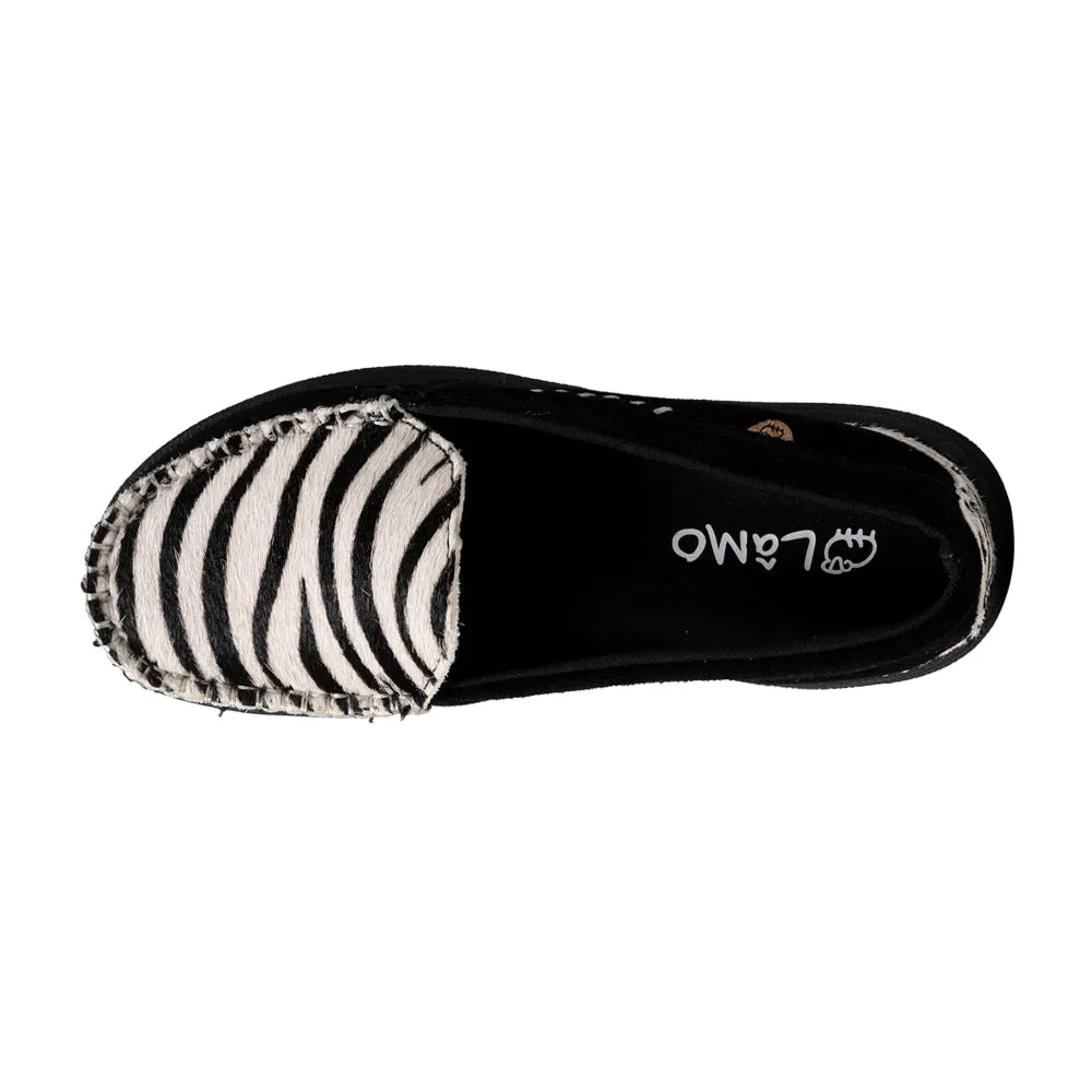 Katya Zebra Slip On Moccasins