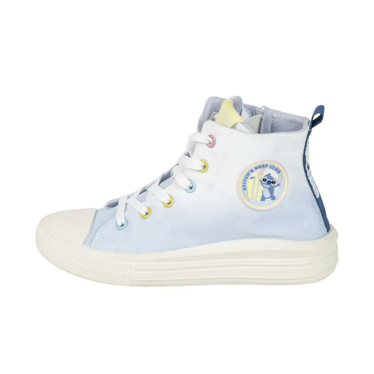 Kids Casual Boots Stitch Light Blue