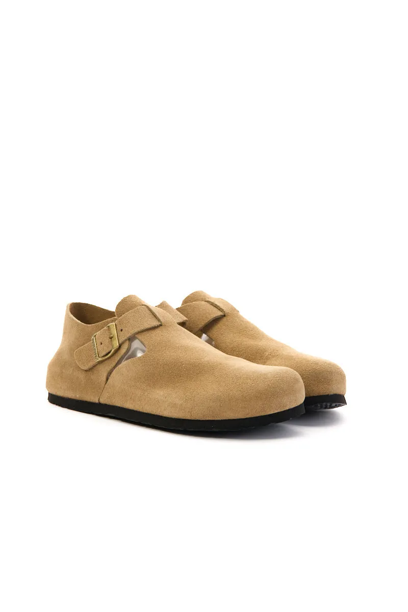 MAIBULUN | Seashore Suede Clog Loafer - Khaki