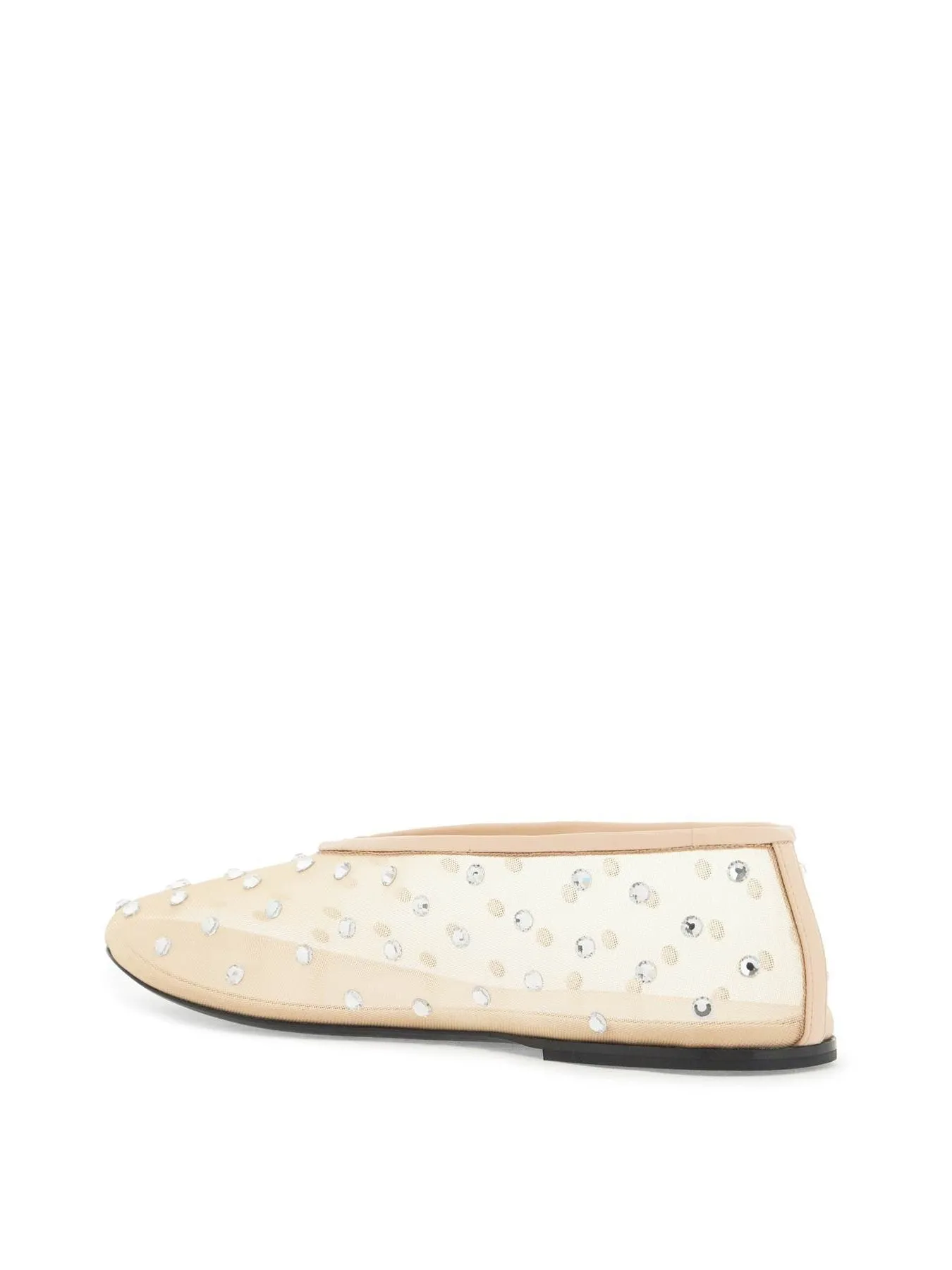 Marcy Crystal Mesh Ballet Flats