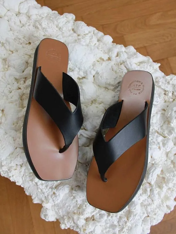 Melitto Black Platform Sandals