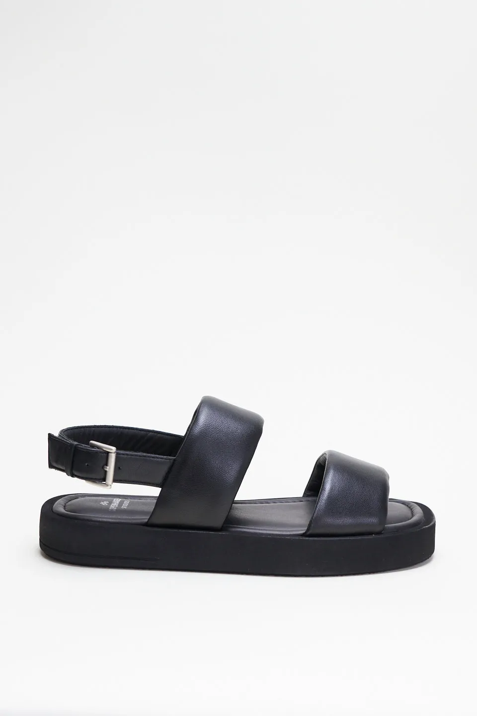 Nappa Black Chunky Sandals