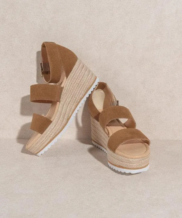 OASIS SOCIETY Slyvie - Double Strap Wedge Heel