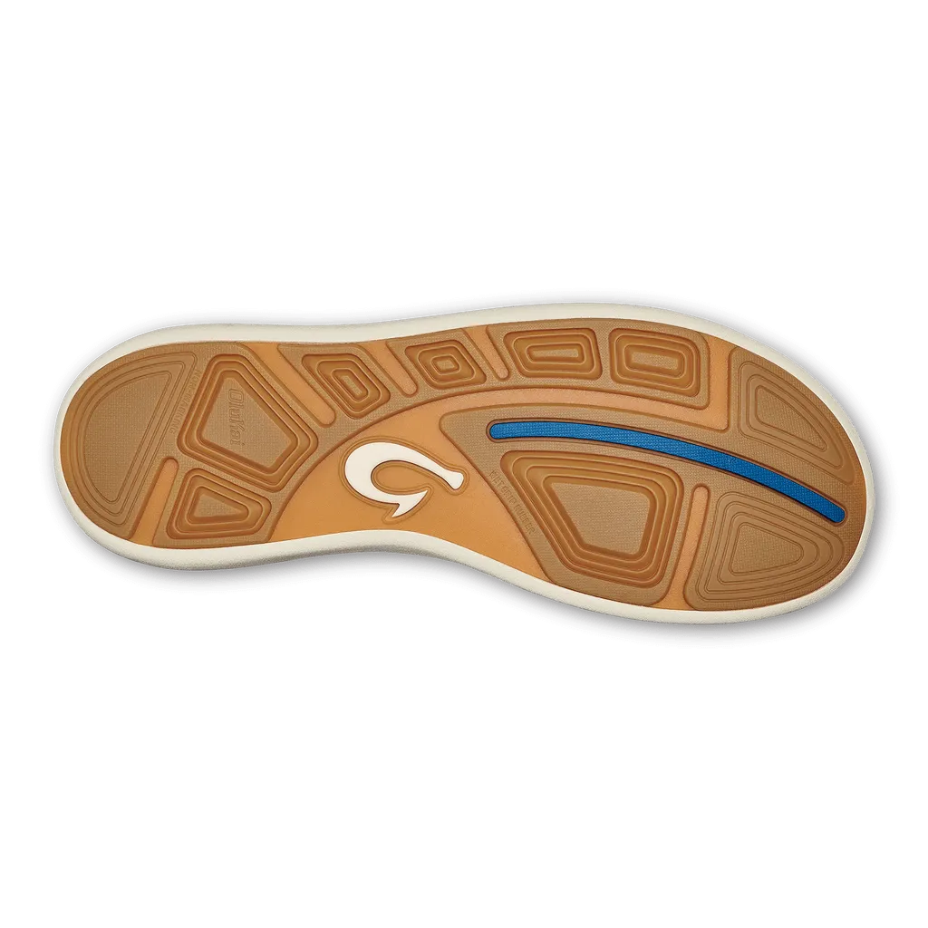 OluKai Men's Moku Pae Slip Ons- Trench Blue/Off White