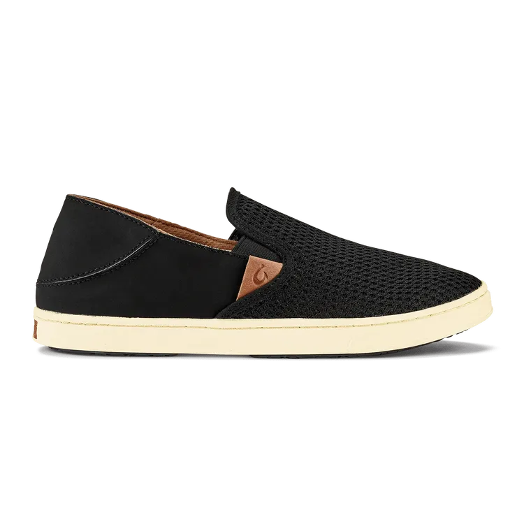 OluKai Women's Pehuea Slip Ons- Black