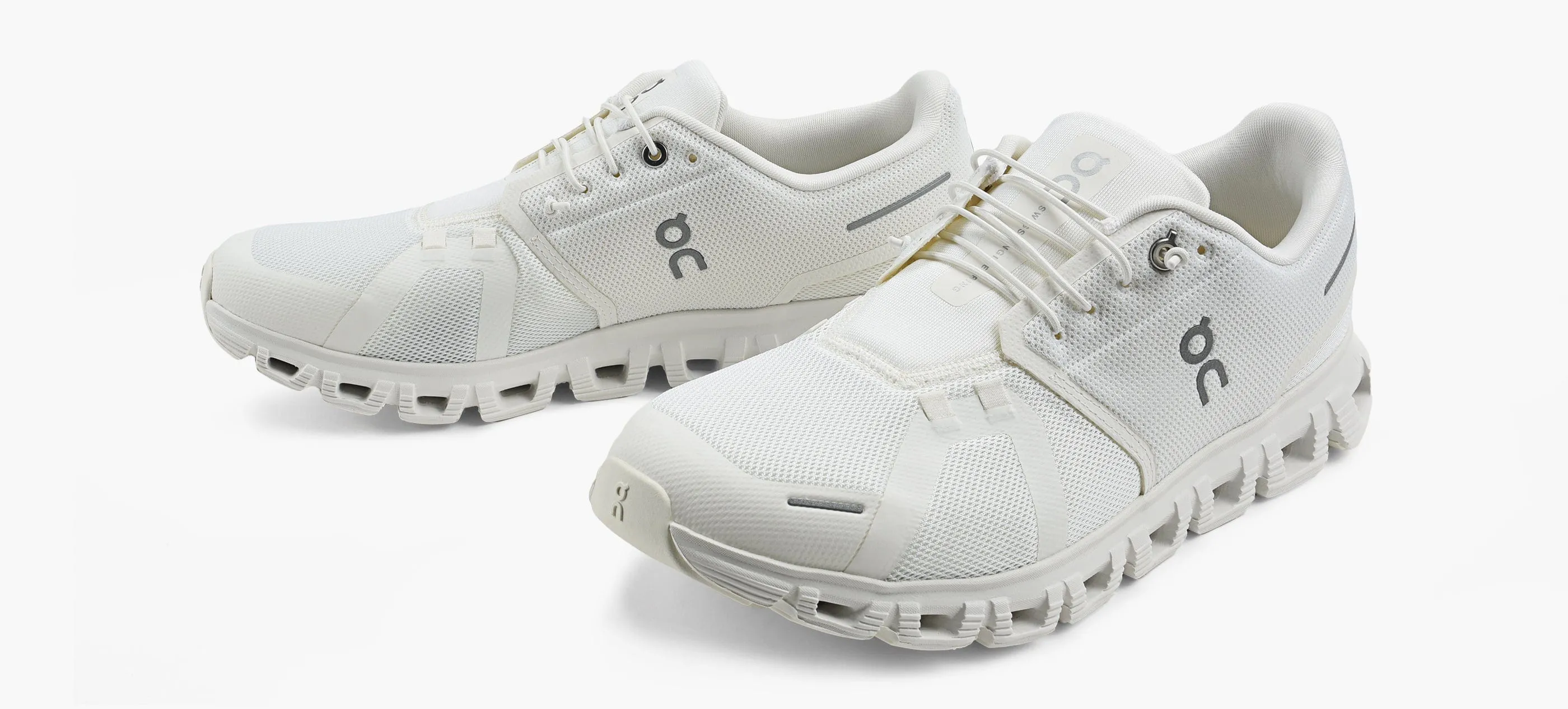 On Cloud Men's Cloud 6 Running Shoes- All White