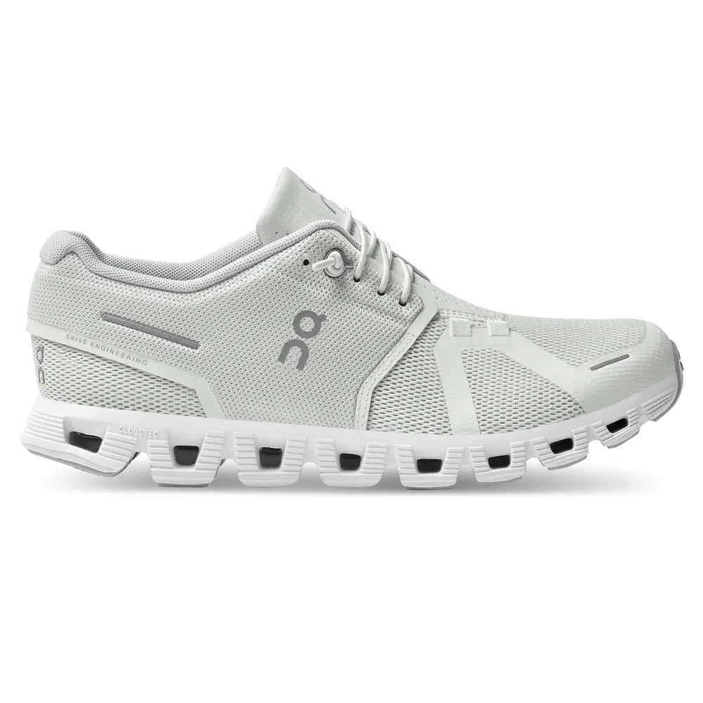 On Cloud Women's Cloud 5 Running Shoes- Ice/White