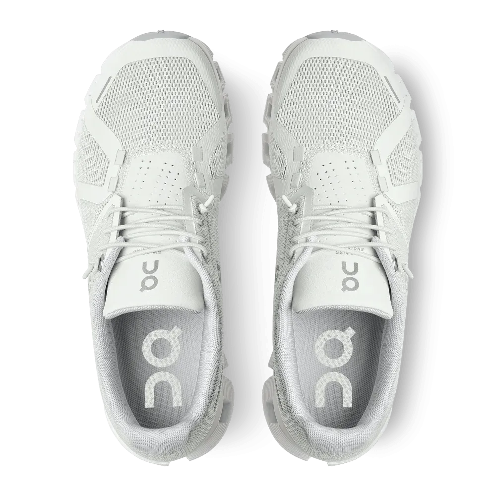 On Cloud Women's Cloud 5 Running Shoes- Ice/White