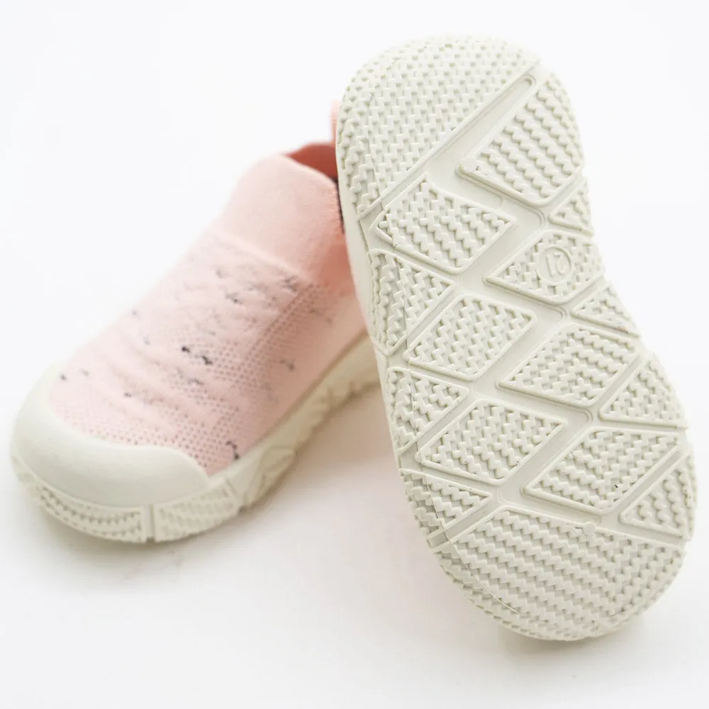 Pink Mesh Slip On Sneakers