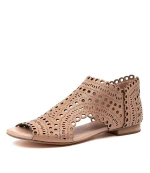 Powers Nude Leather Sandals