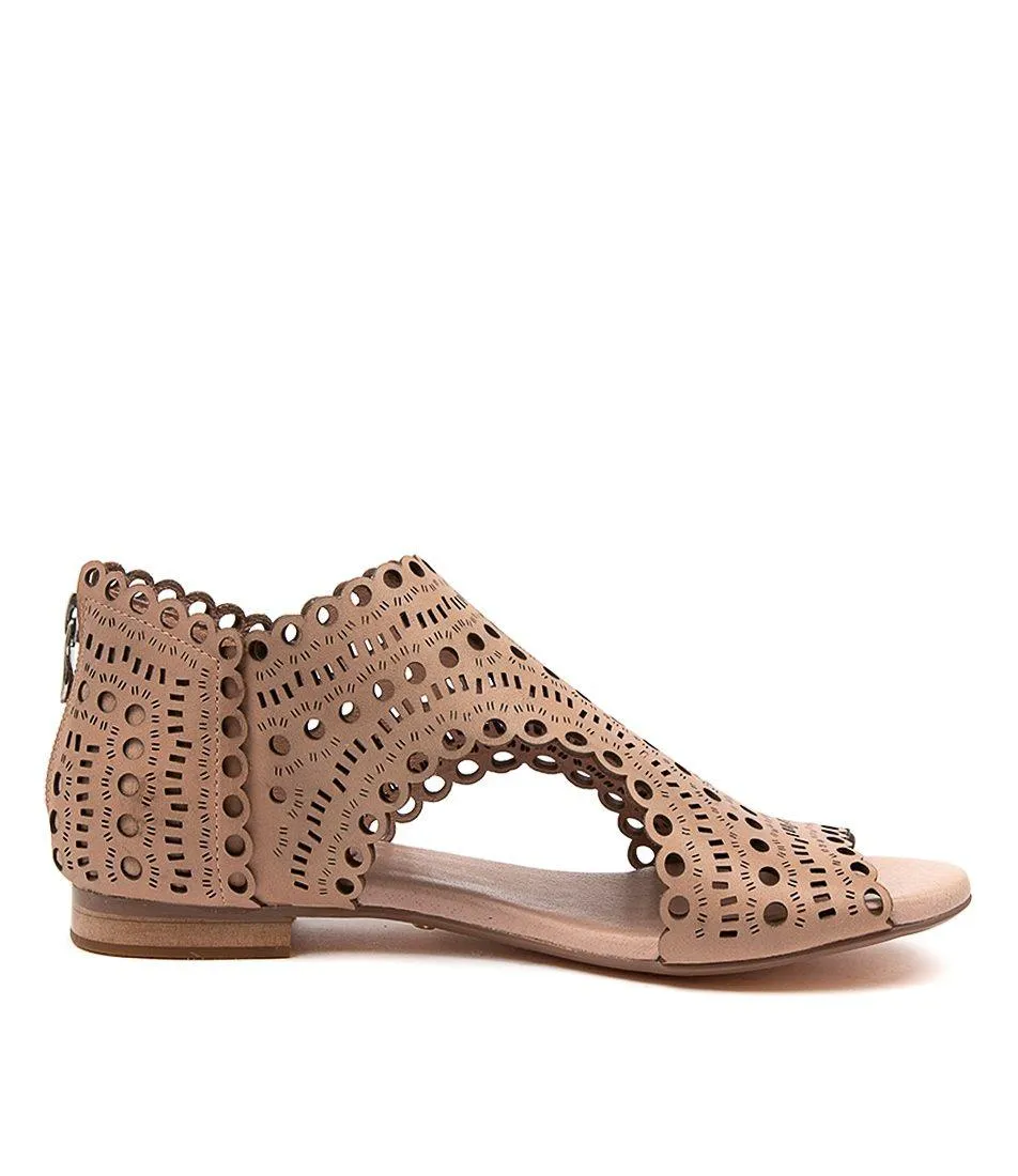 Powers Nude Leather Sandals