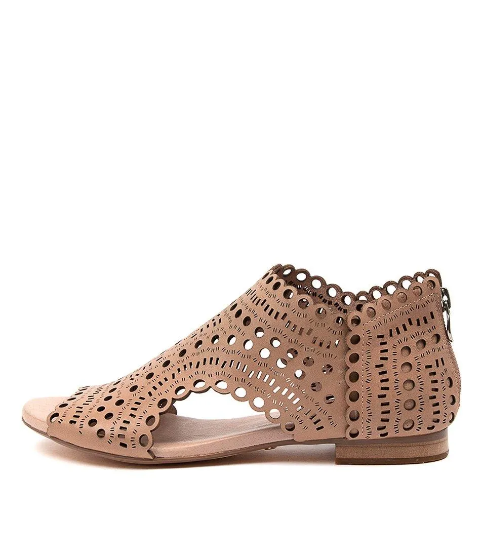 Powers Nude Leather Sandals