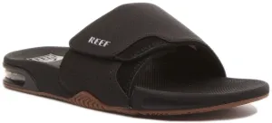 Reef Fanning Slide In Black Silver For Mens