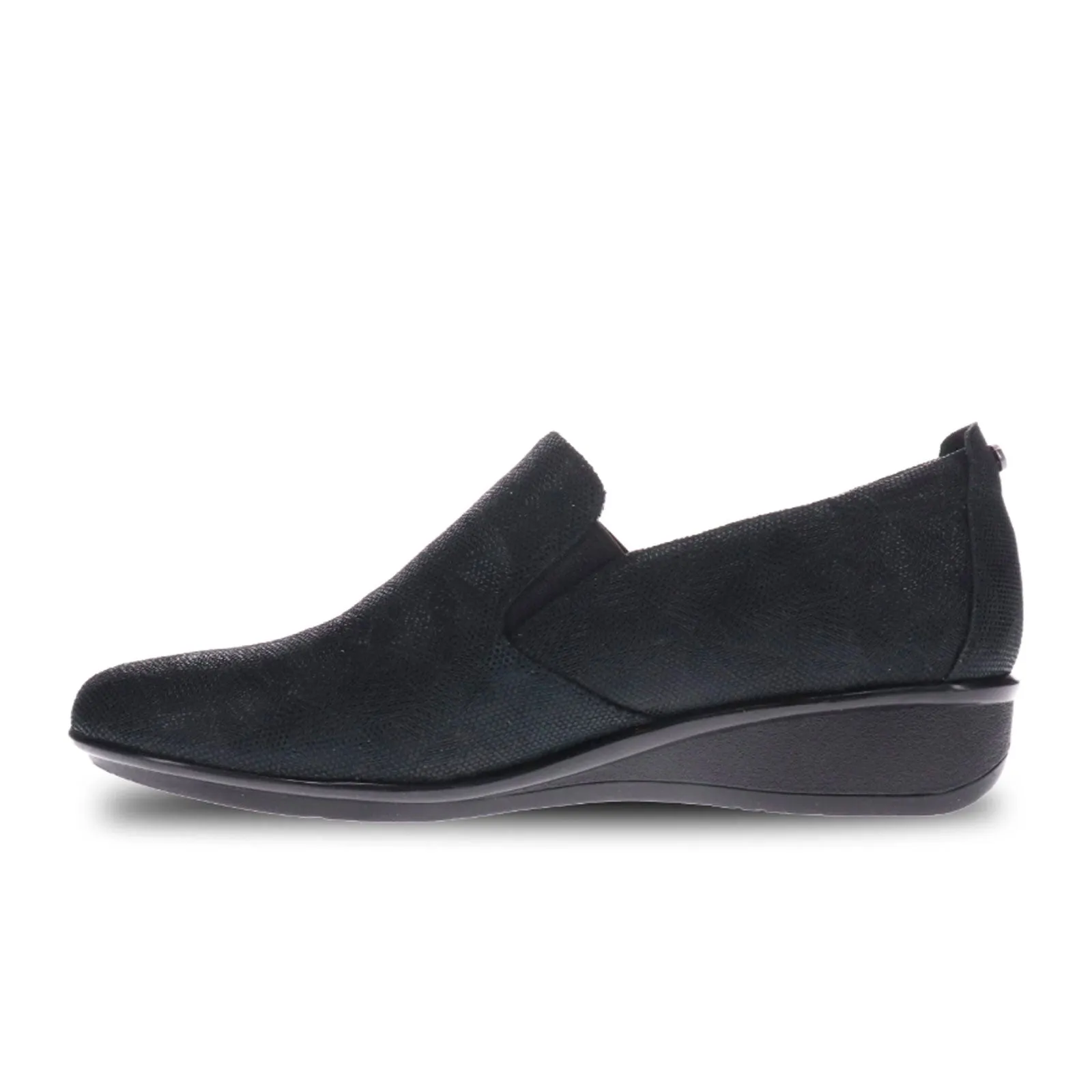 Revere Jamaica Slip On Loafer (Women) - Black Angle