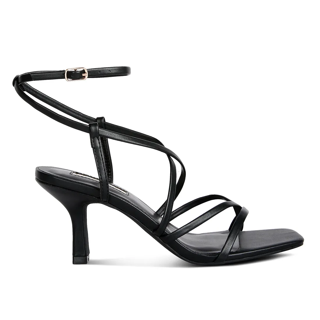 Strappy Mid Heel Sandal