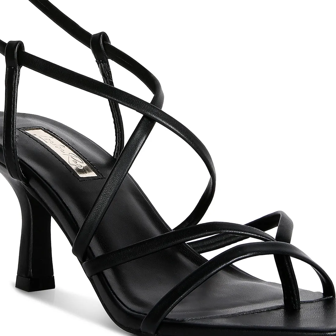 Strappy Mid Heel Sandal