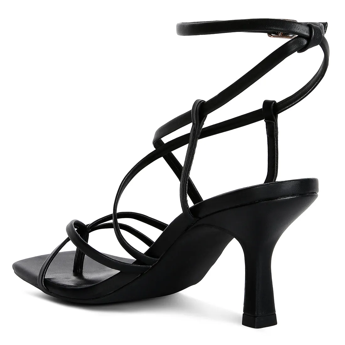 Strappy Mid Heel Sandal