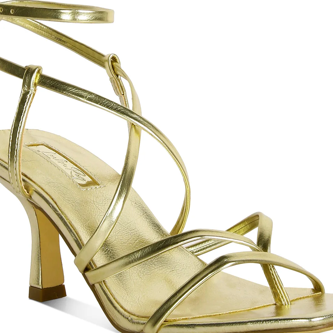 Strappy Mid Heel Sandal