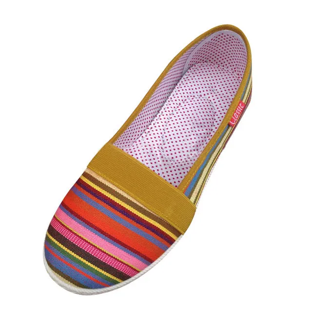 Stripe Loafers Shoes